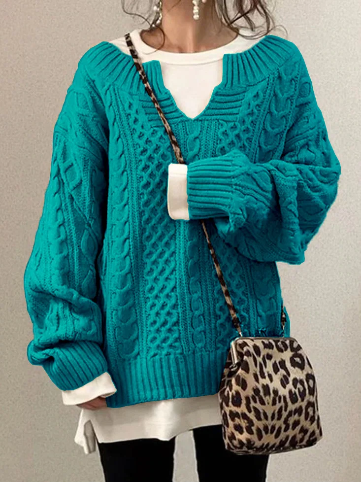 Jessica | Women's sweater with a half-open neckline - Image 6