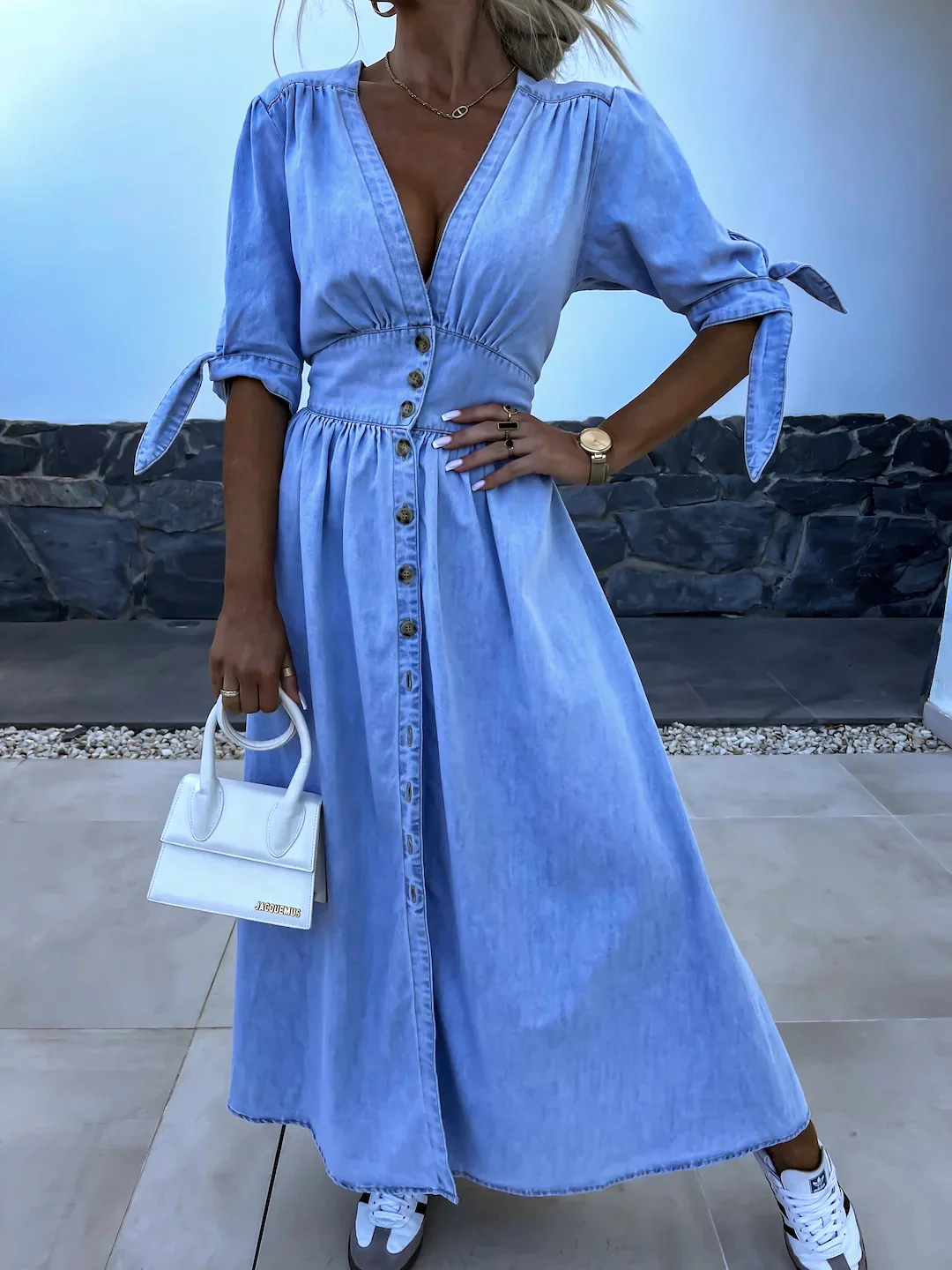 Jimena® | Maxi Dress In Denim - Image 4