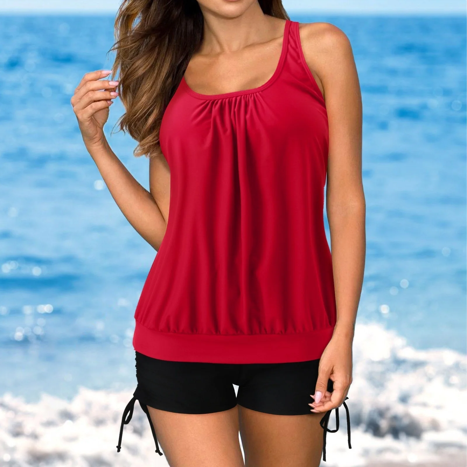 Juana® | Bella, Short, Comfortable Tankini With A Scoop Neck - Image 3