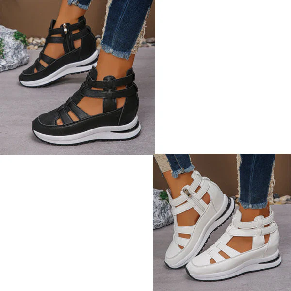 Juana® | Comfortable lightweight women's wedge sandals with zipper - Image 7