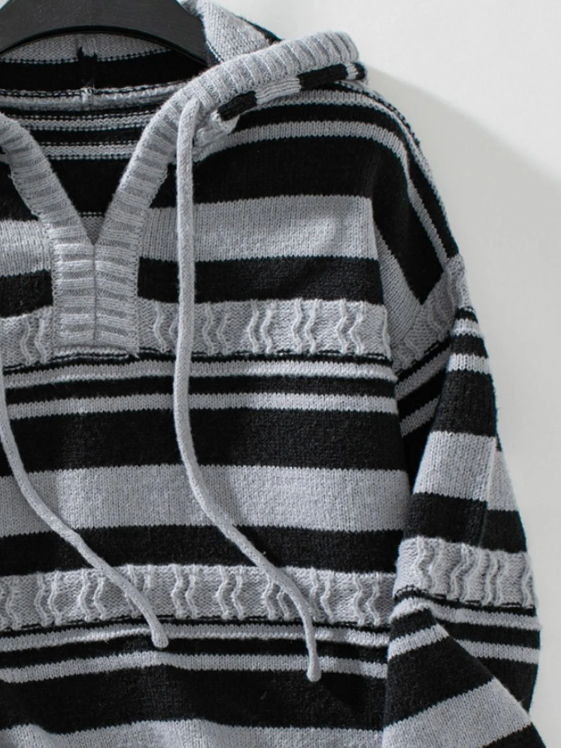 Juana | Striped long sleeve drawstring hoodie - Image 9