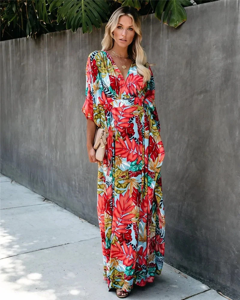 Juana® | Summery, Loose Kimono Maxi Dress