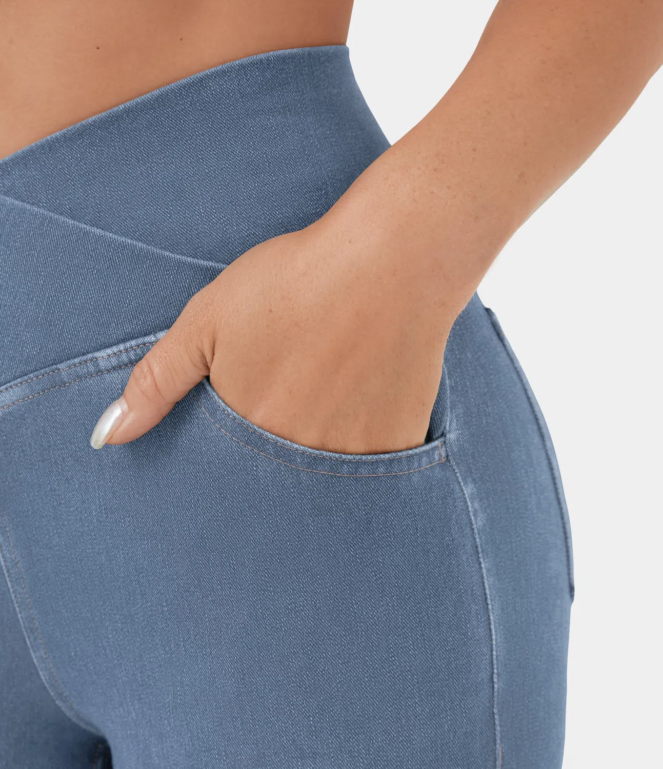 Juana® | Women's high-waisted retro flare pants with crossover waistband - Image 17