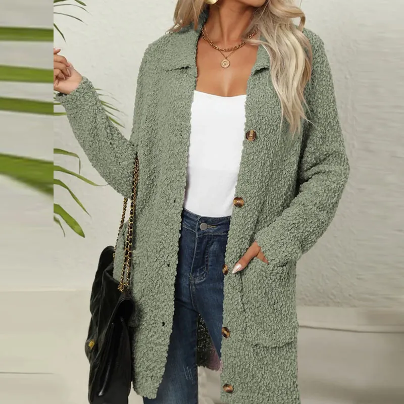 Julia | Long cardigan with pockets - Image 3