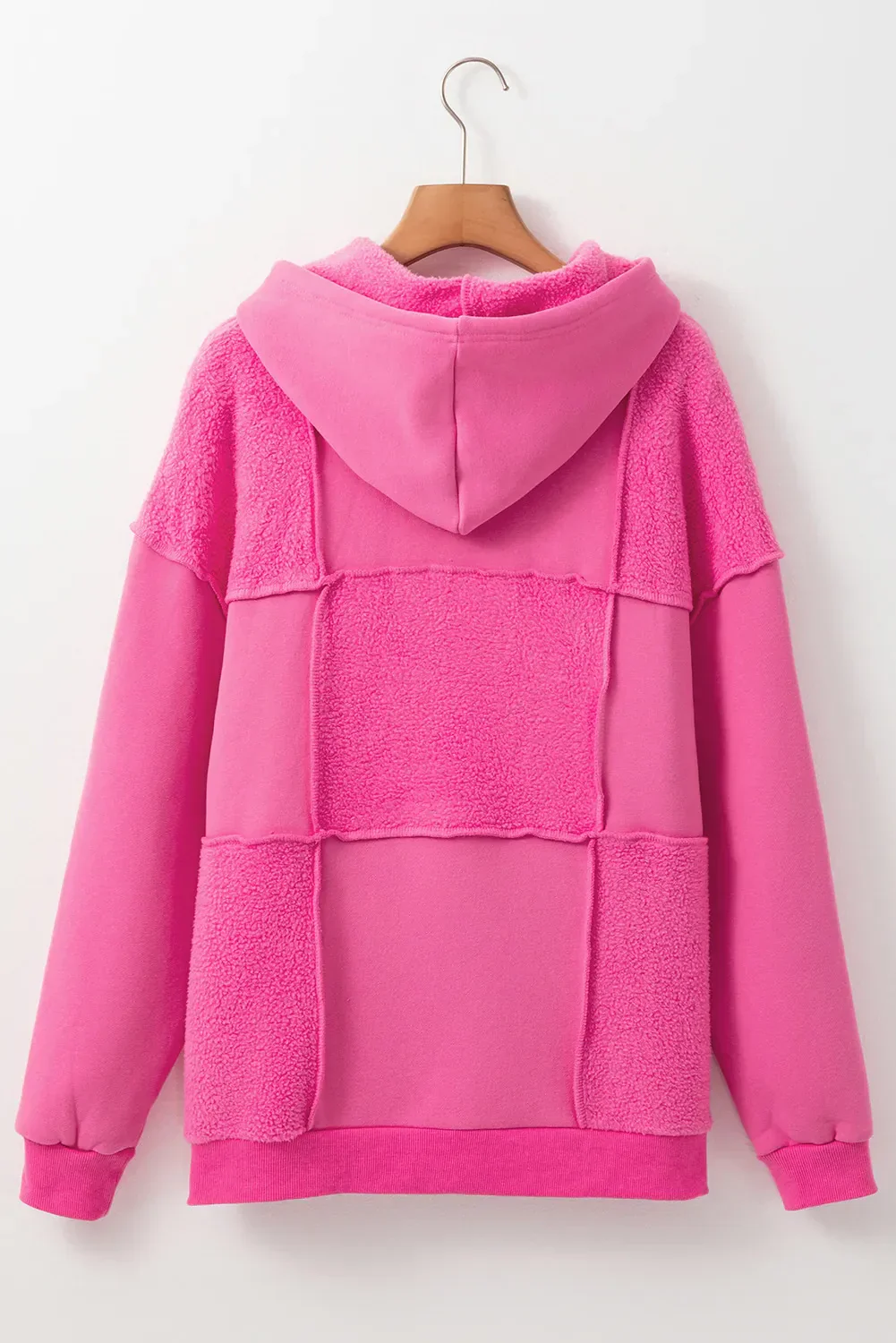 Julia | Long sleeve hoodie with exposed seam and dropped shoulder - Image 4
