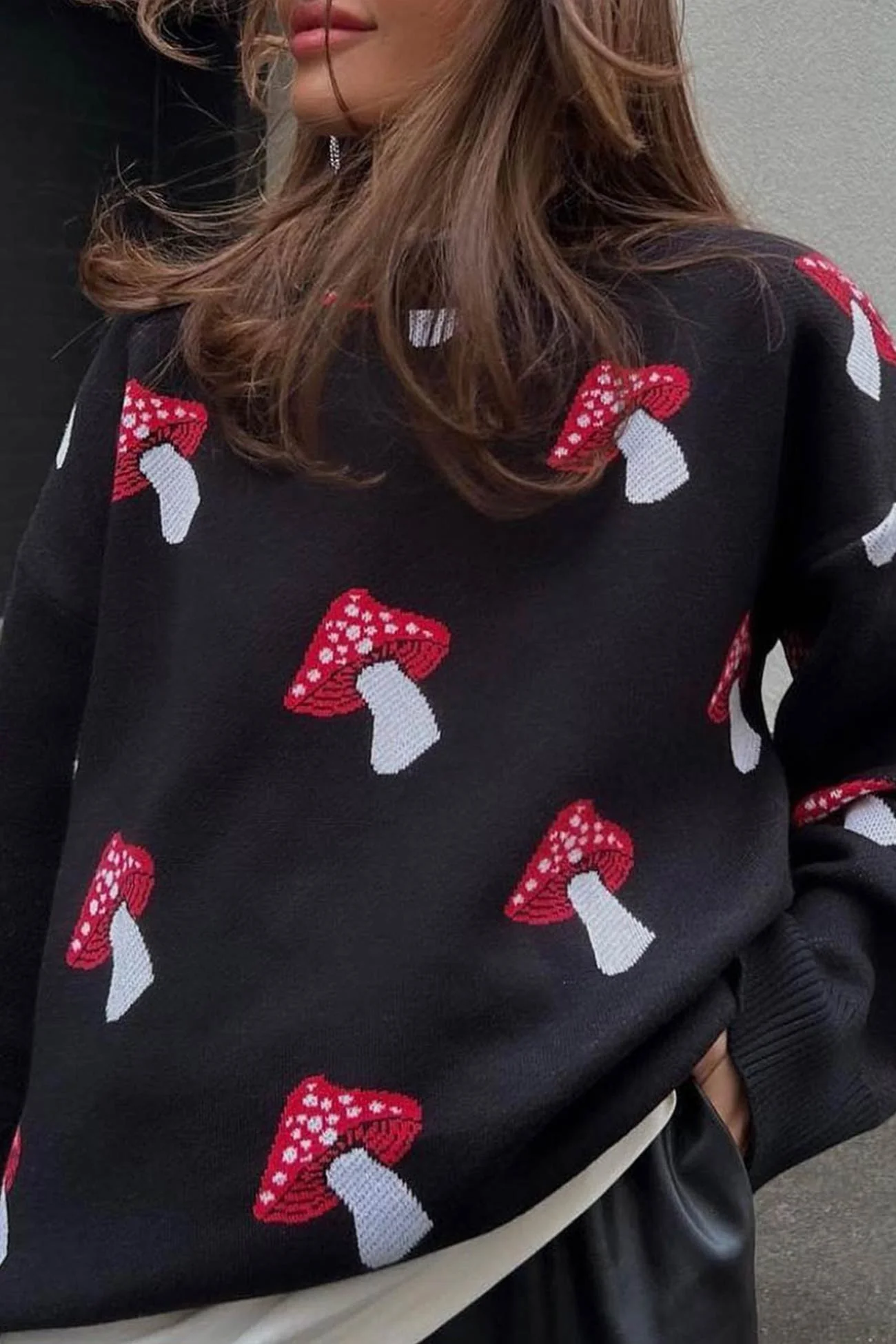 Julia | Mushroom graphic sweater - Image 10
