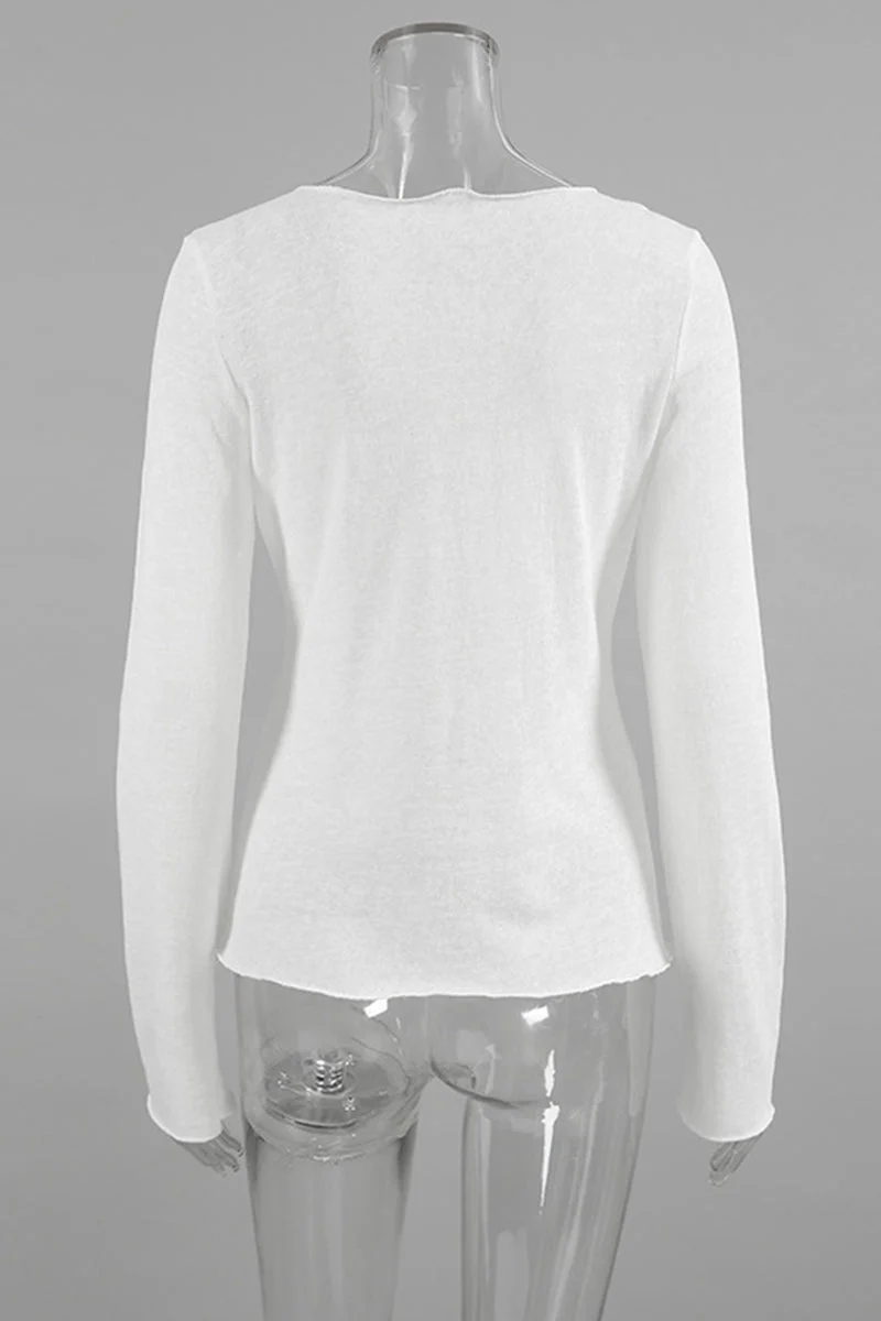 Juliana | Casual solid color O-neck patchwork tops - Image 6