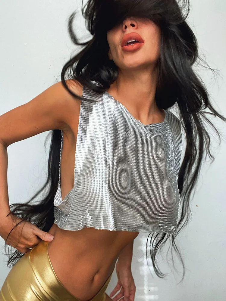 Juliana® | Waltraud Shimmering And Sequined Tank Top