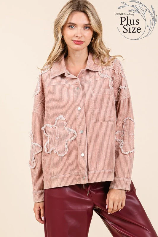 Julieta | Plus corduroy jacket with dropped shoulders - Image 16