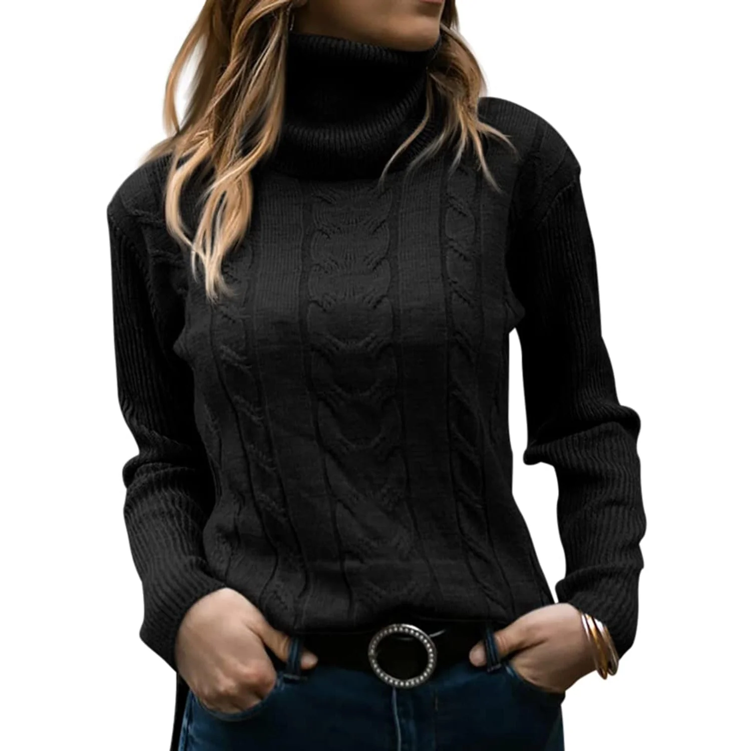 Julieta® | Turtleneck sweater (made from high-quality viscose) - Image 2