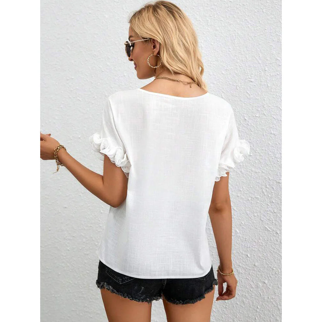 Justina® | Women'S Blouse With Ruffle Details And Airy Fit - Image 2