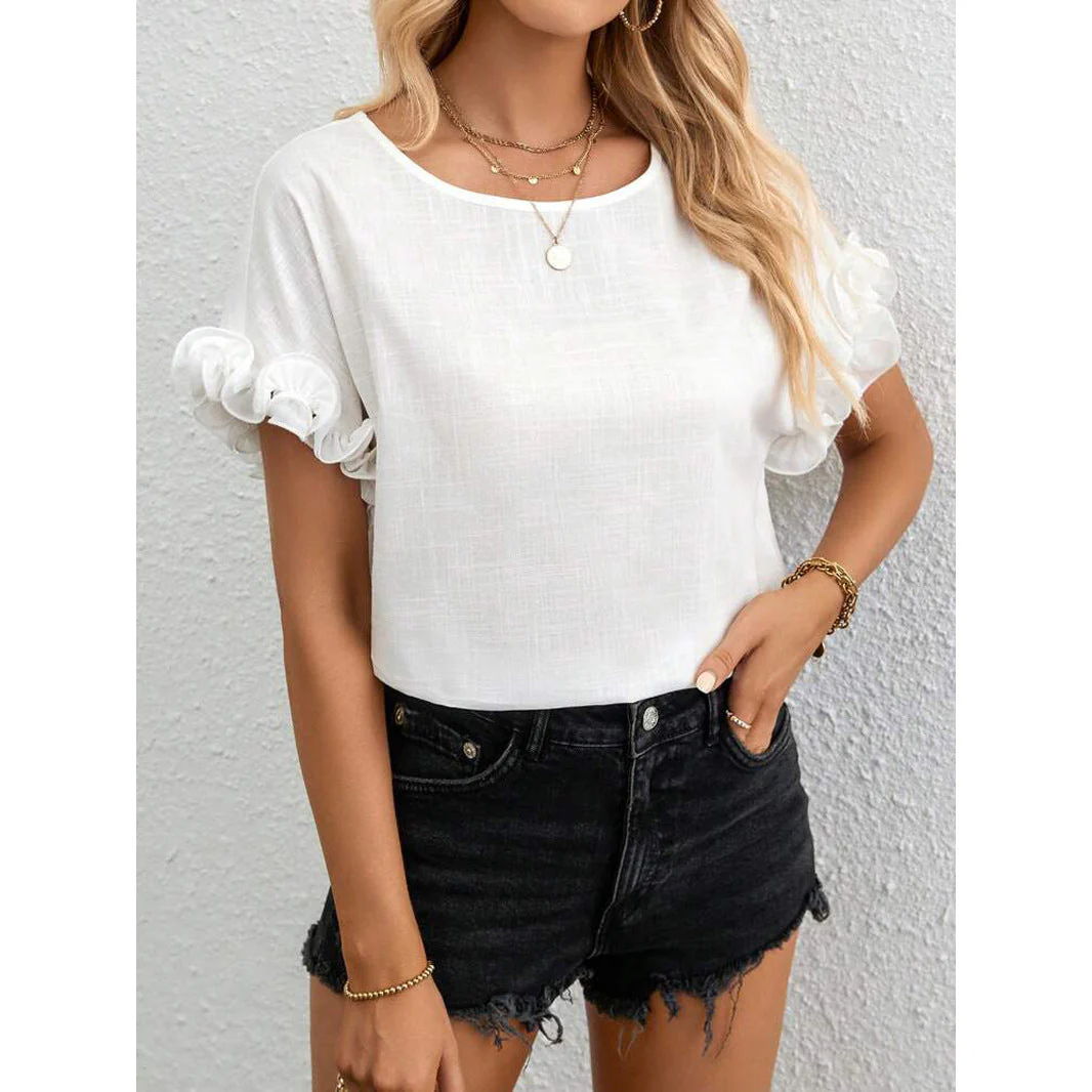 Justina® | Women'S Blouse With Ruffle Details And Airy Fit - Image 5
