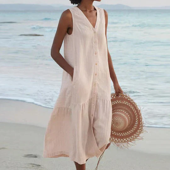 Kaitlyn® | Elegant Women'S Linen Dress