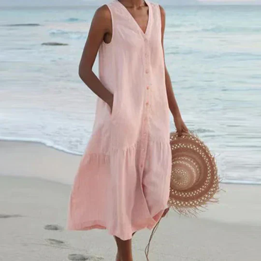 Kaitlyn® | Elegant Women'S Linen Dress - Image 4