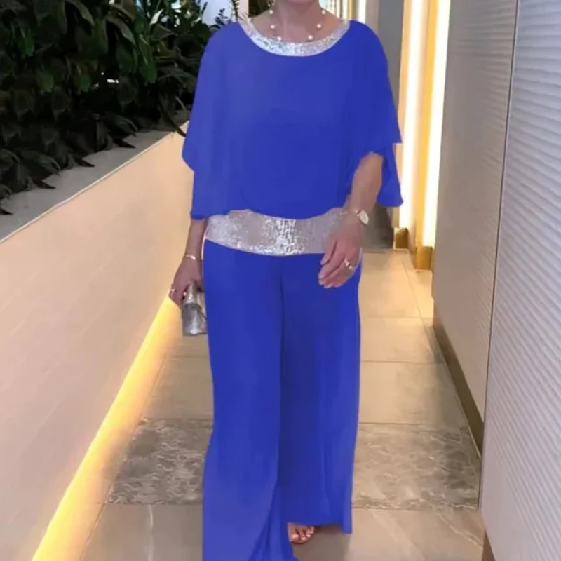 Kali® | Glitter Blouse And Wide Trousers For Women - Image 3