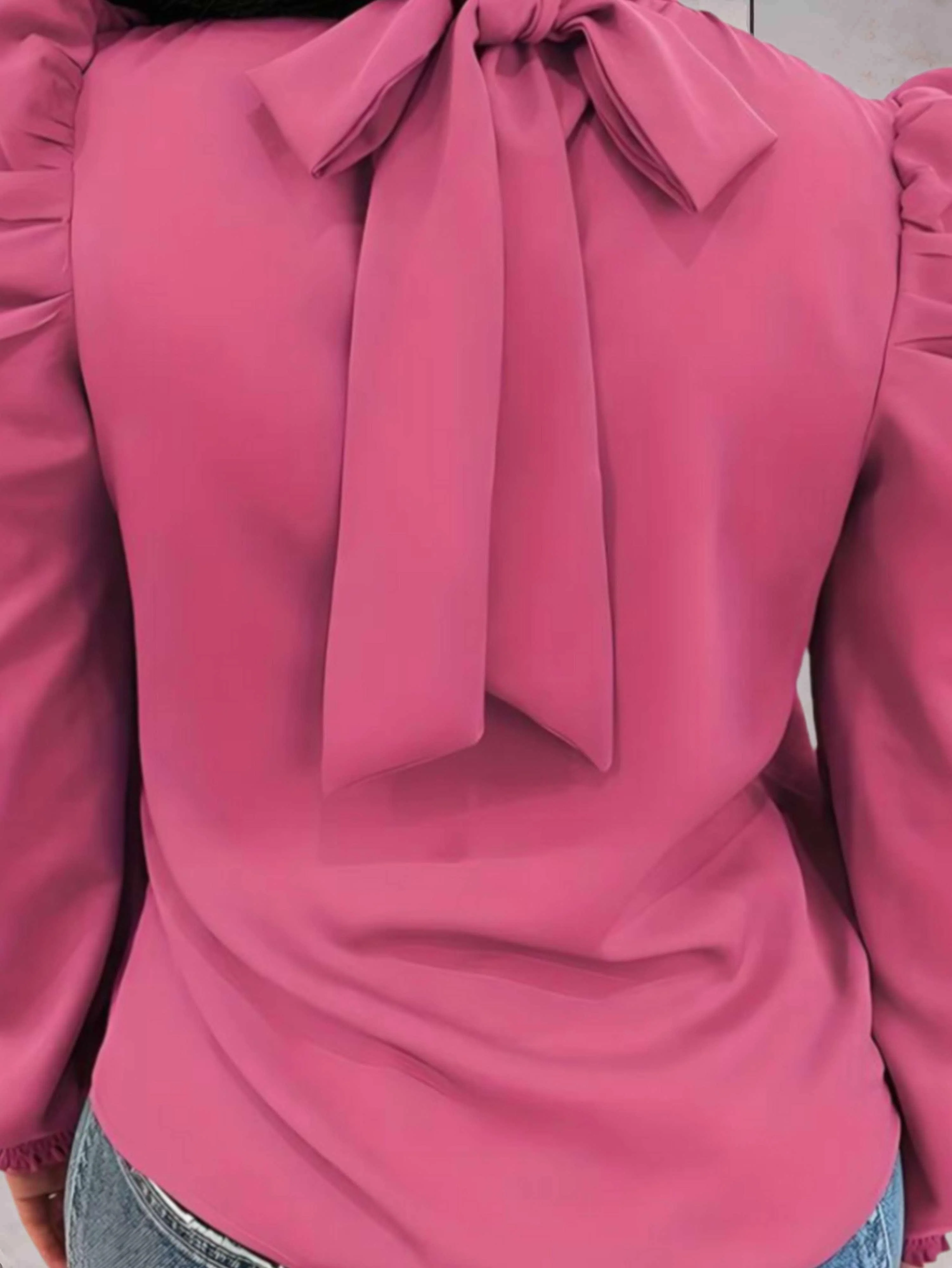 Karen® | Blouse With Turtleneck And Long Puff Sleeves