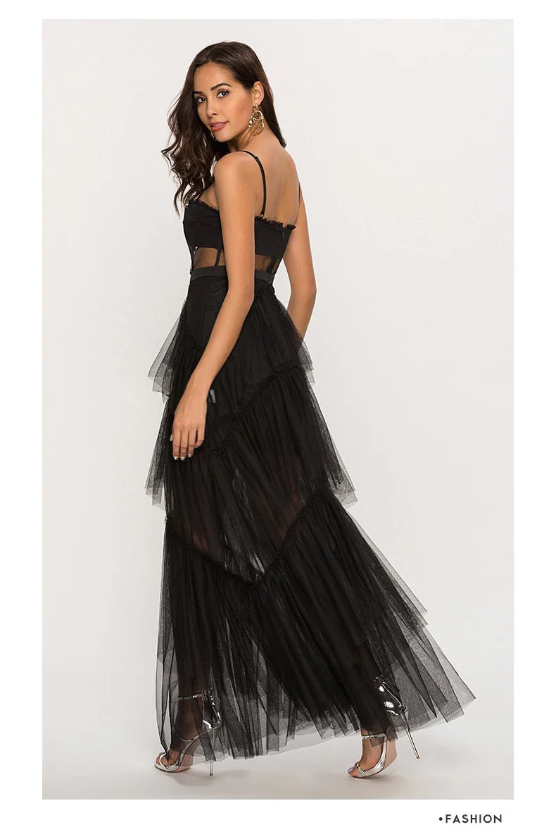 Karen® | Maxi Mesh Slip With Leather Corset - Image 5