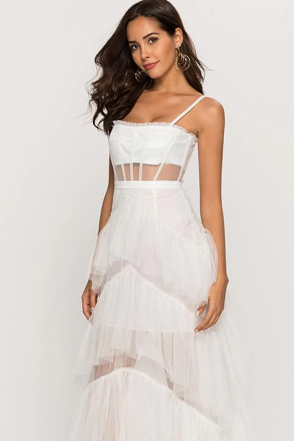 Karen® | Maxi Mesh Slip With Leather Corset - Image 7