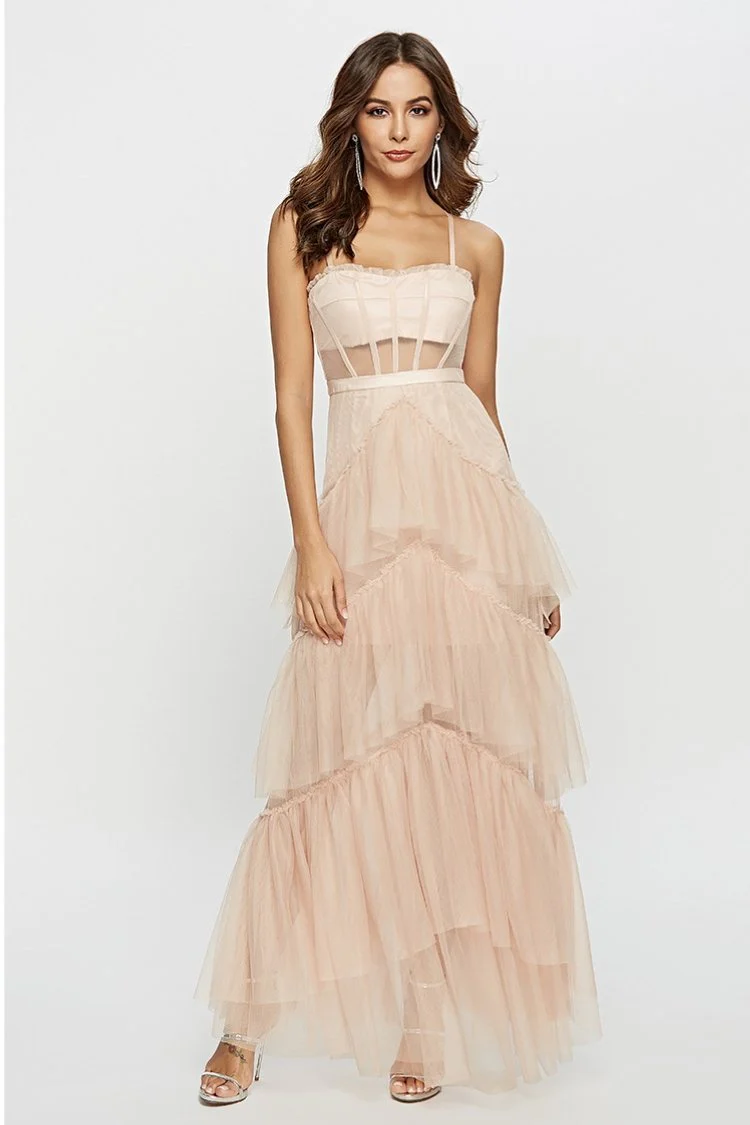 Karen® | Maxi Mesh Slip With Leather Corset - Image 8