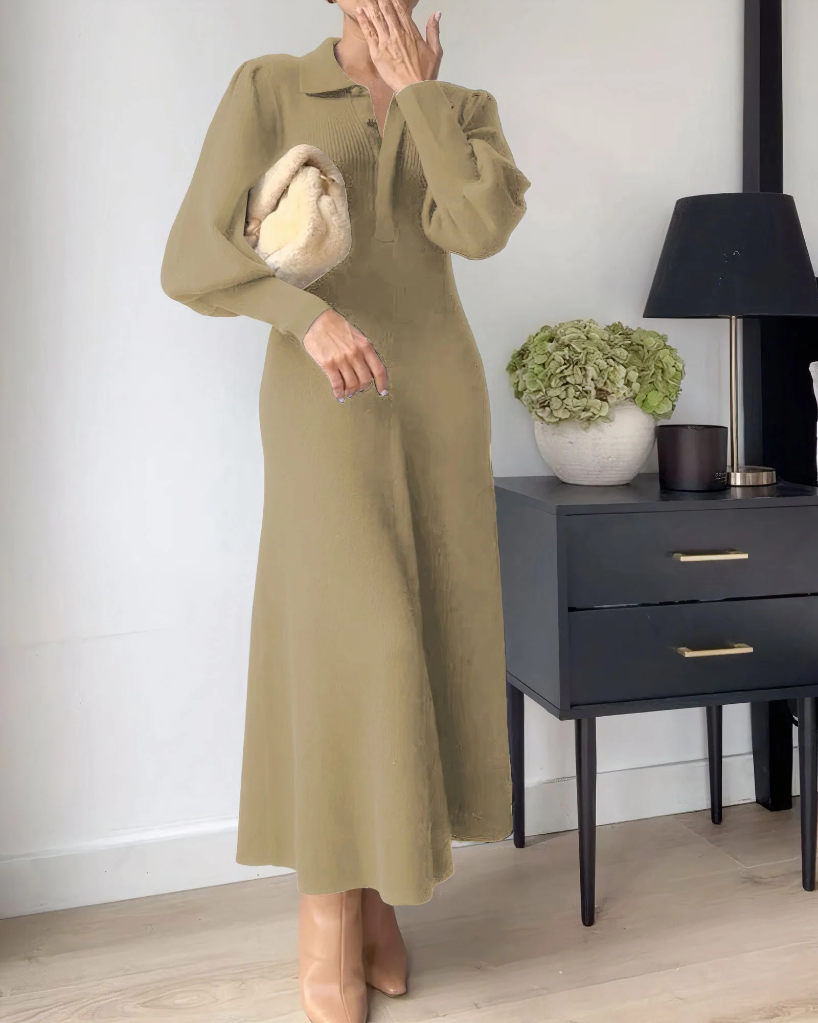 Karina® | Comfortable Long Sleeve Dress - Image 2