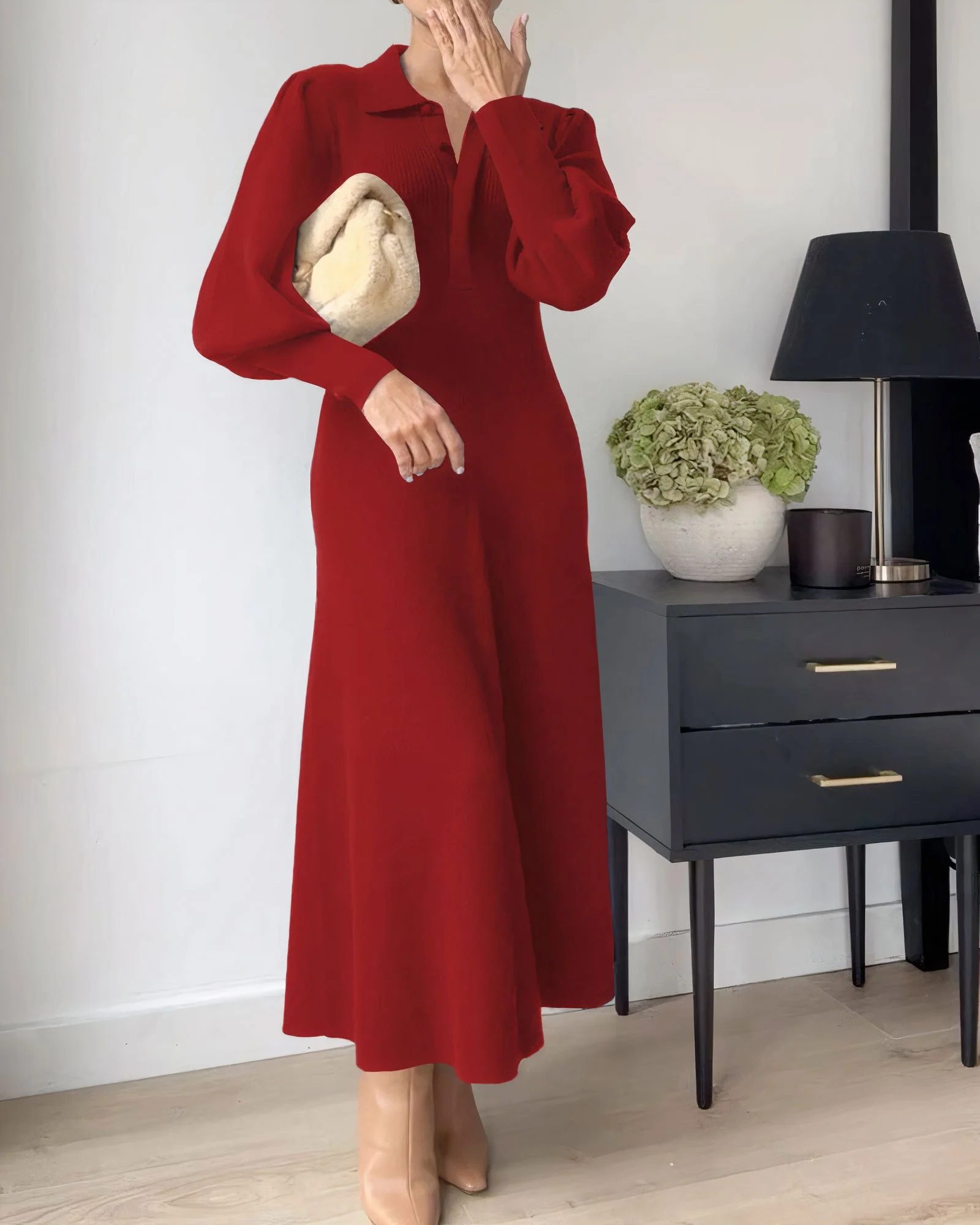 Karina® | Comfortable Long Sleeve Dress - Image 3