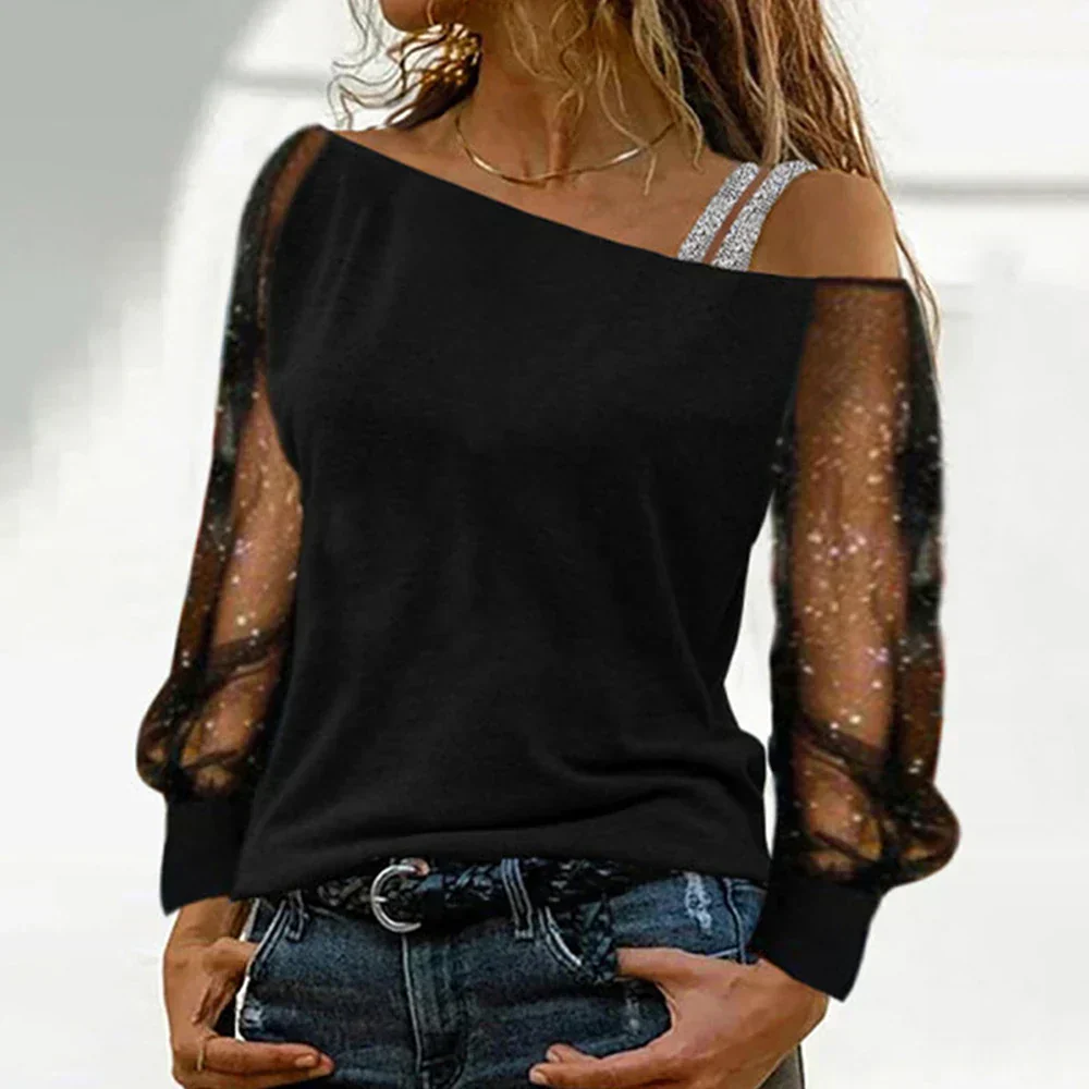 Katelyn® | Long-Sleeved T-Shirt In Lace And Mesh - Image 3