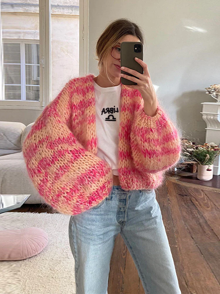 Katherine | Colorful patchwork cardigan - Image 2