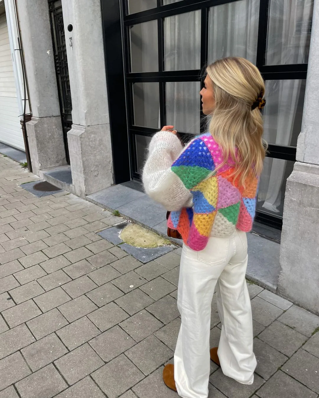 Katherine | Colorful patchwork cardigan - Image 9