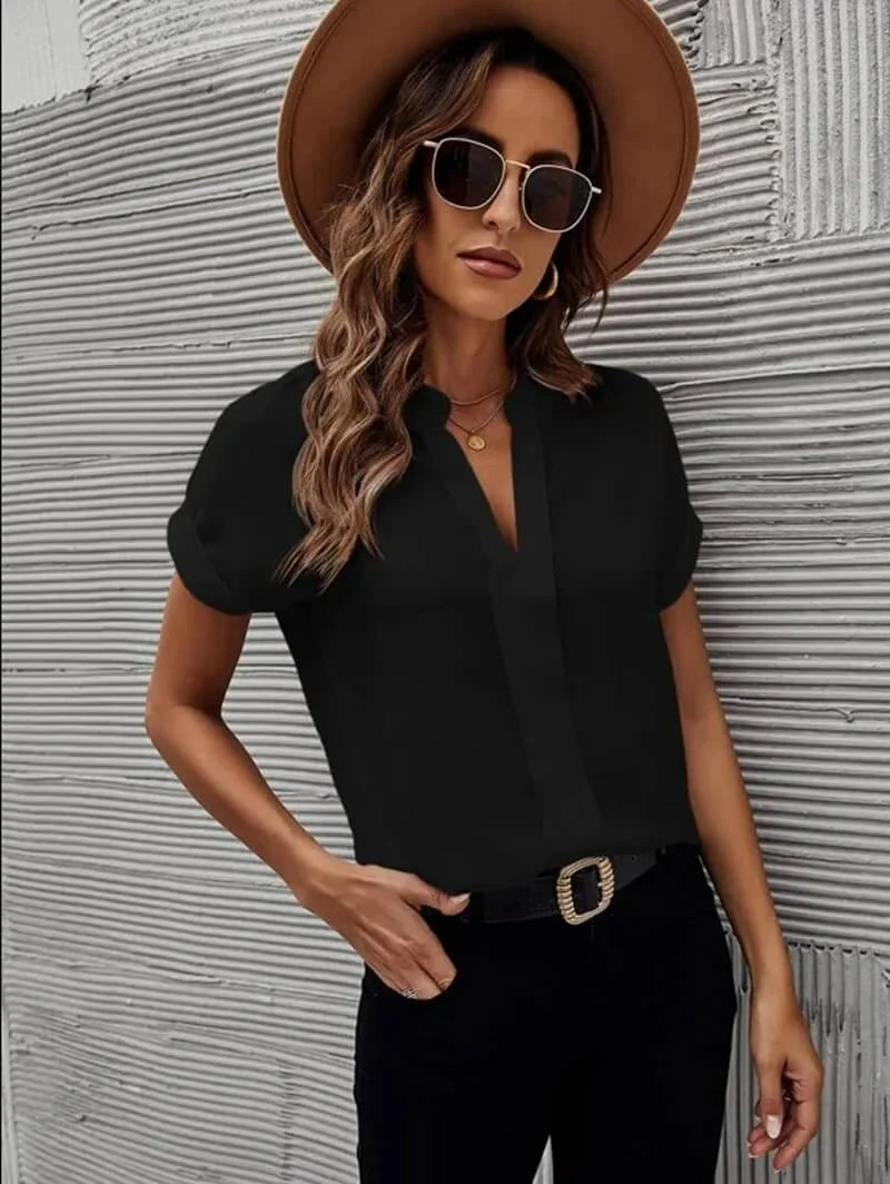 Katia® | Casual Blouse With V-Neck And Short Sleeves - Image 6