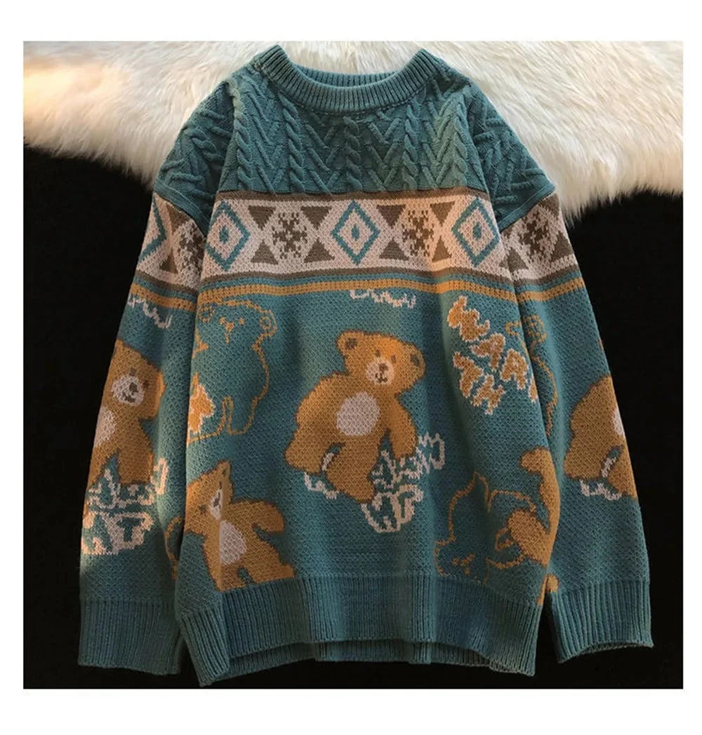 Katrin® | Women's sweater with bear motif and Norwegian print - Image 3