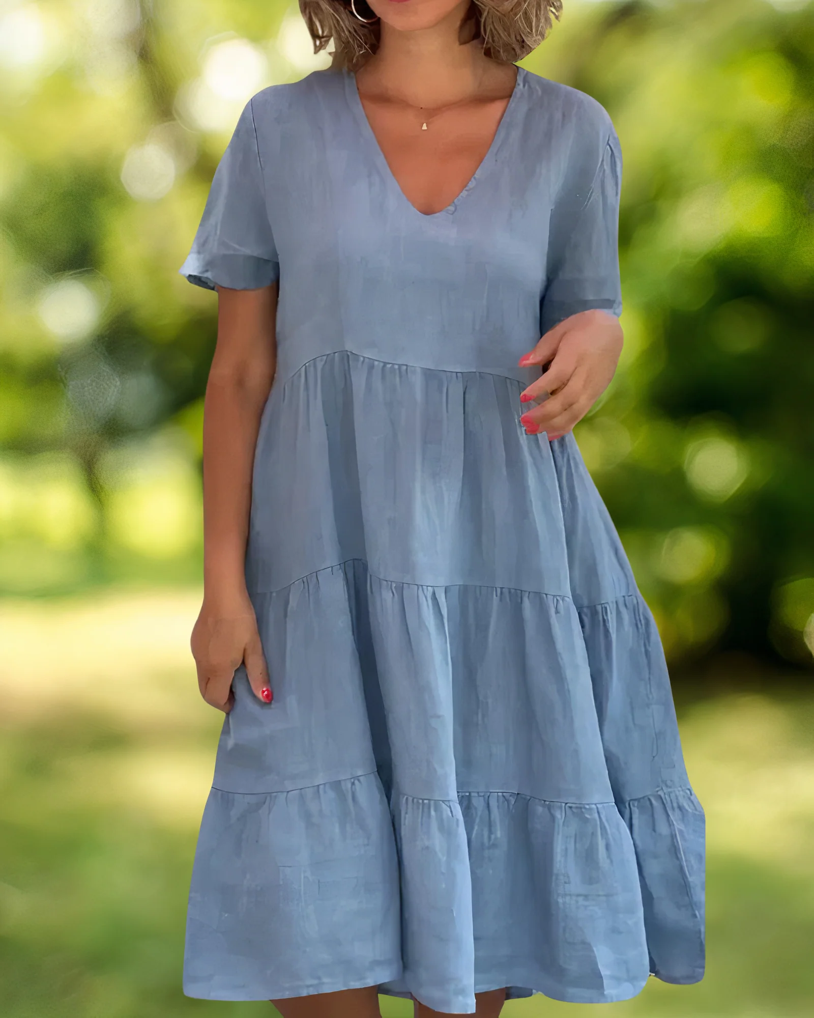 Keira® | Cotton Linen Dress