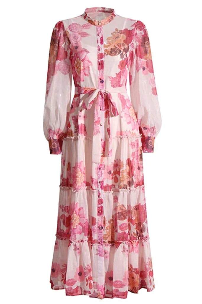 Keira® | Floral Maxi Dress With Long Sleeves - Image 7