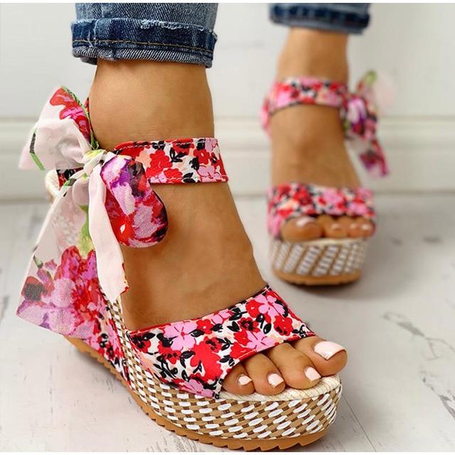 Kimberly® | Floral Platform Sandals - Image 3