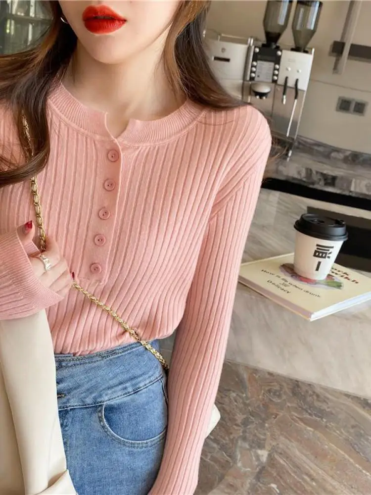 Kirsten® | Solid knitted women's sweater - Image 5