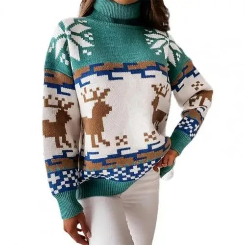 Kirsten | Women's Christmas sweater with Norwegian motifs - Image 3