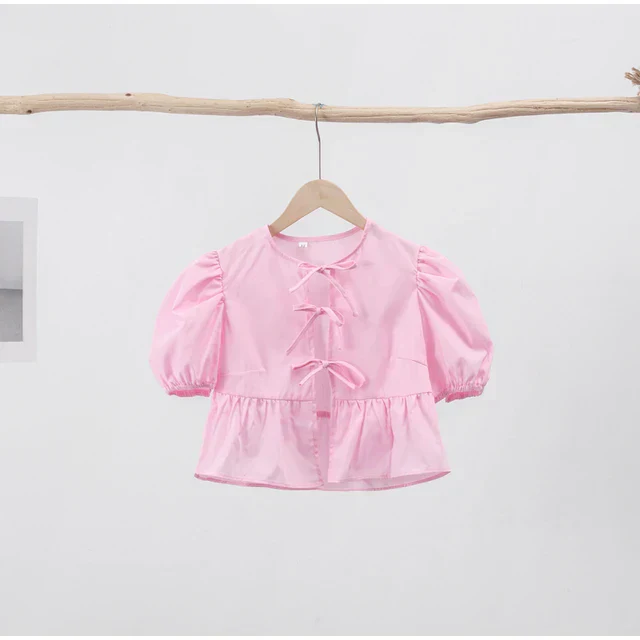 Kristi® | Blouse With Lantern Sleeves And Lacing, Millennium Print - Image 8