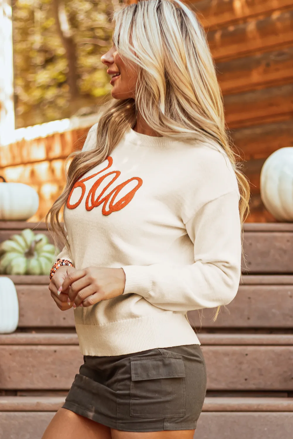 Kristin | Crew neck sweater with long sleeves - Image 3