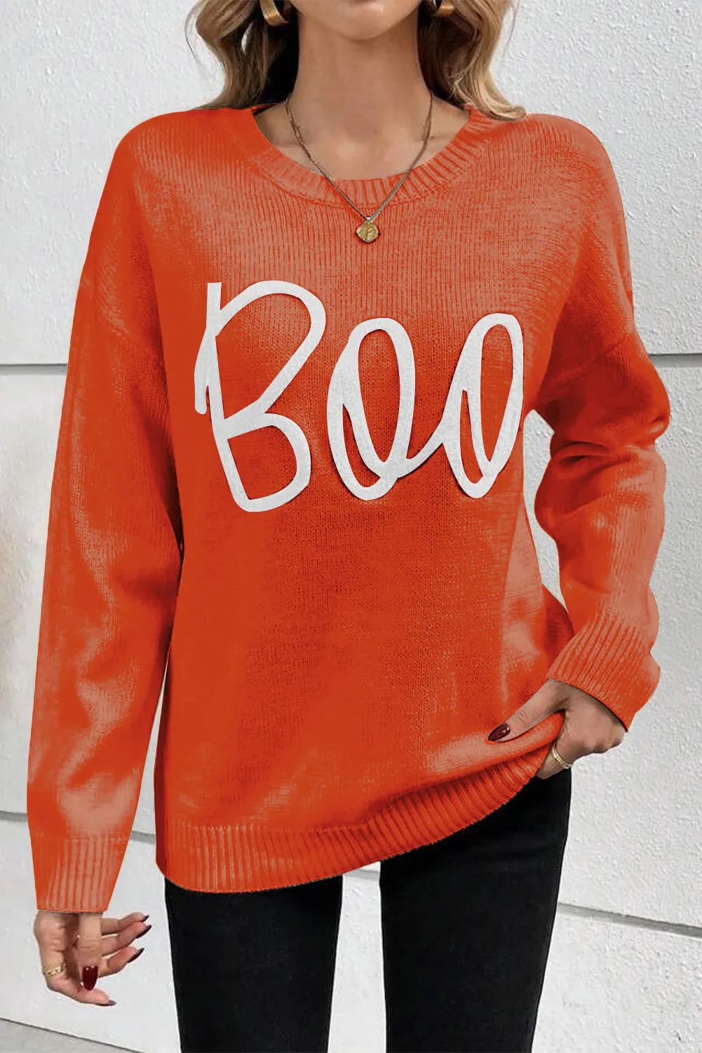 Kristin | Crew neck sweater with long sleeves - Image 9