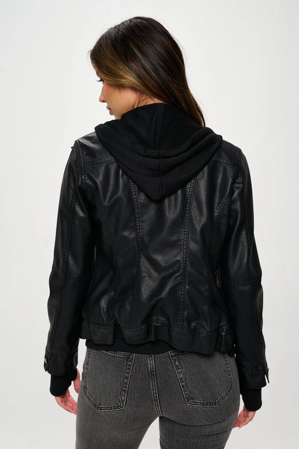 Kristina | Long sleeve jacket with double zip and hood - Image 2