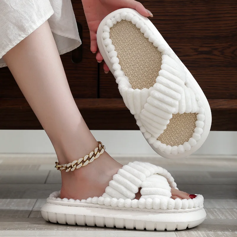 Ksenia® | Casual Open Toe Plush Slippers
