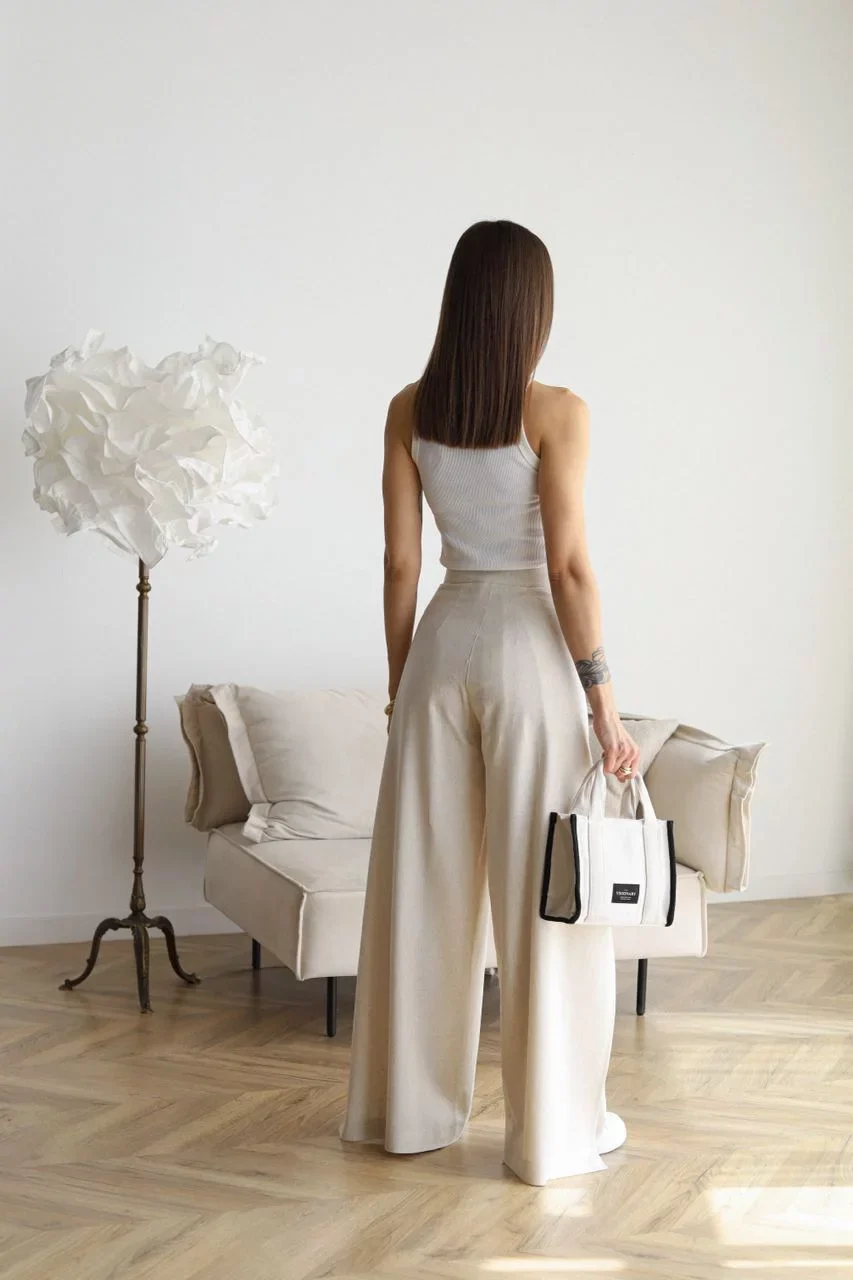 Lara® | Long Linen Trousers - Image 5