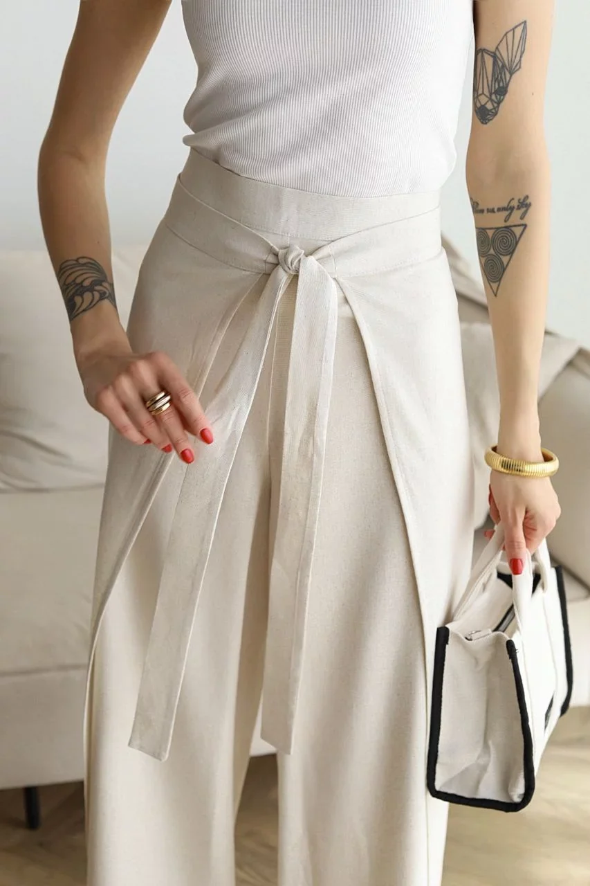 Lara® | Long Linen Trousers - Image 6