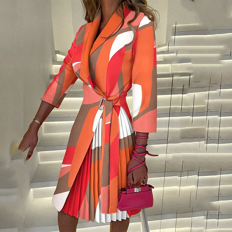 Laura® | Elegant Blazer Dress With A Notched Collar - Image 7