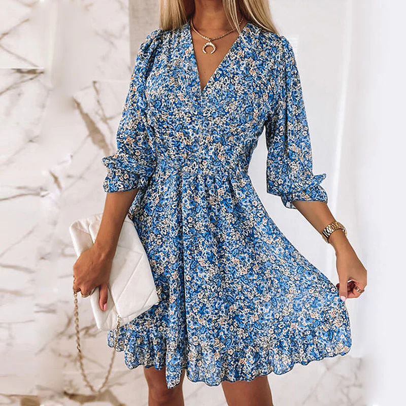 Laura® | Floral Summer Dress With Puff Sleeves - Image 9