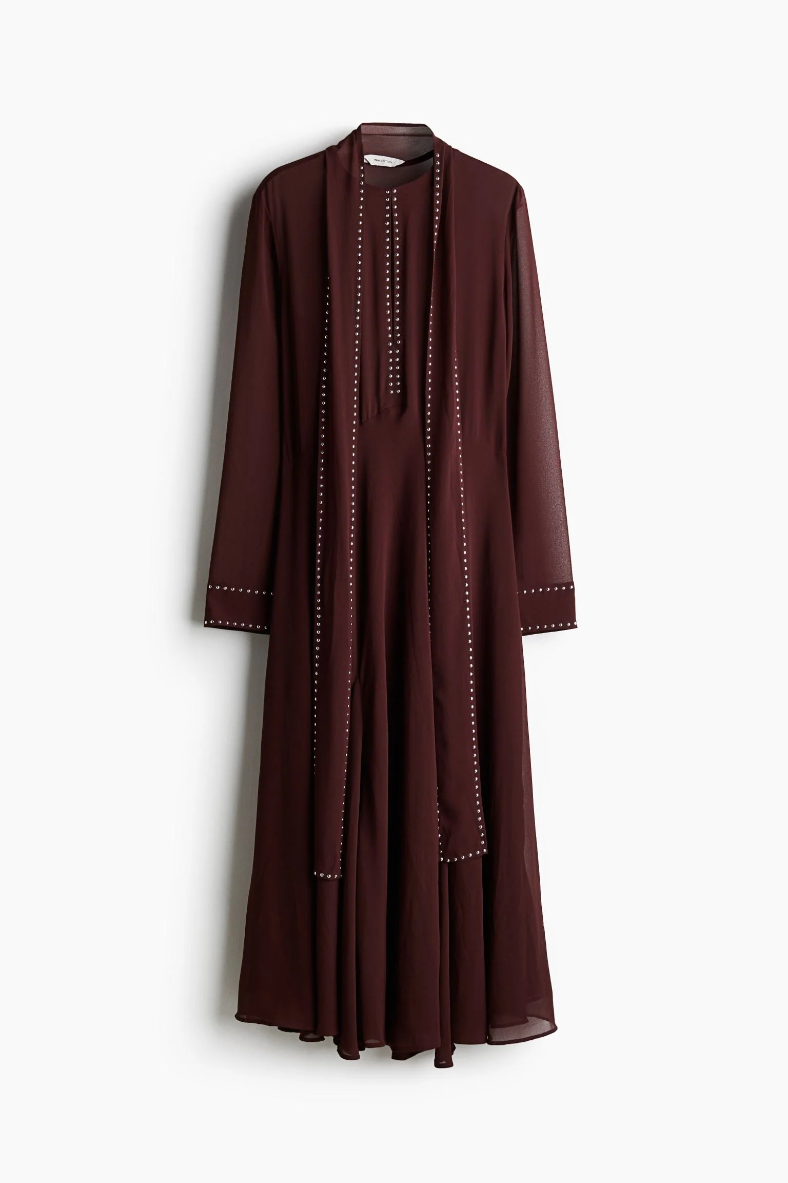 Leila® | Chiffon Midi Dress With Rivets - Image 3