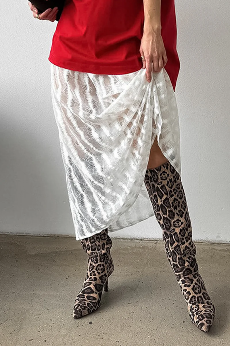 Leila | Sexy hollow-out see-through loose A-type high waist pants - Image 5