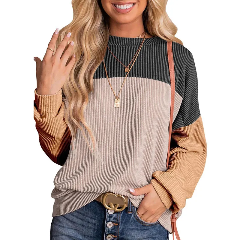 Leire | Casual crew neck pullover sweatshirt - Image 10