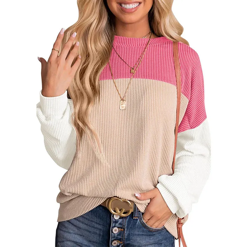 Leire | Casual crew neck pullover sweatshirt - Image 4
