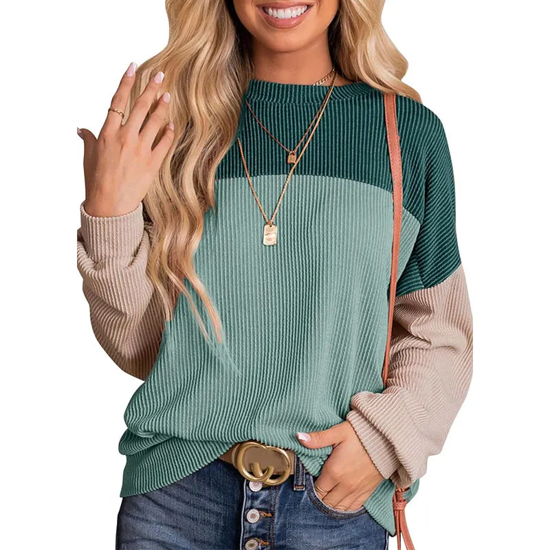 Leire | Casual crew neck pullover sweatshirt - Image 8