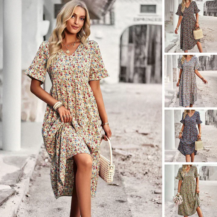 Lena® | Women'S Casual Floral Summer Dress - Image 6
